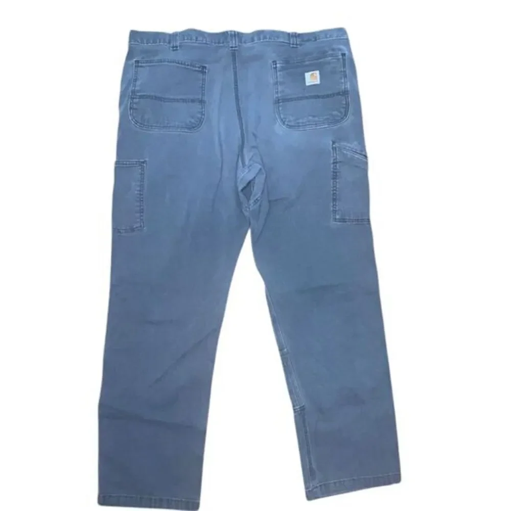 Vtg Carhartt 40x30 mens relaxed fit knees pants‎ washed gray Nicaragua distress